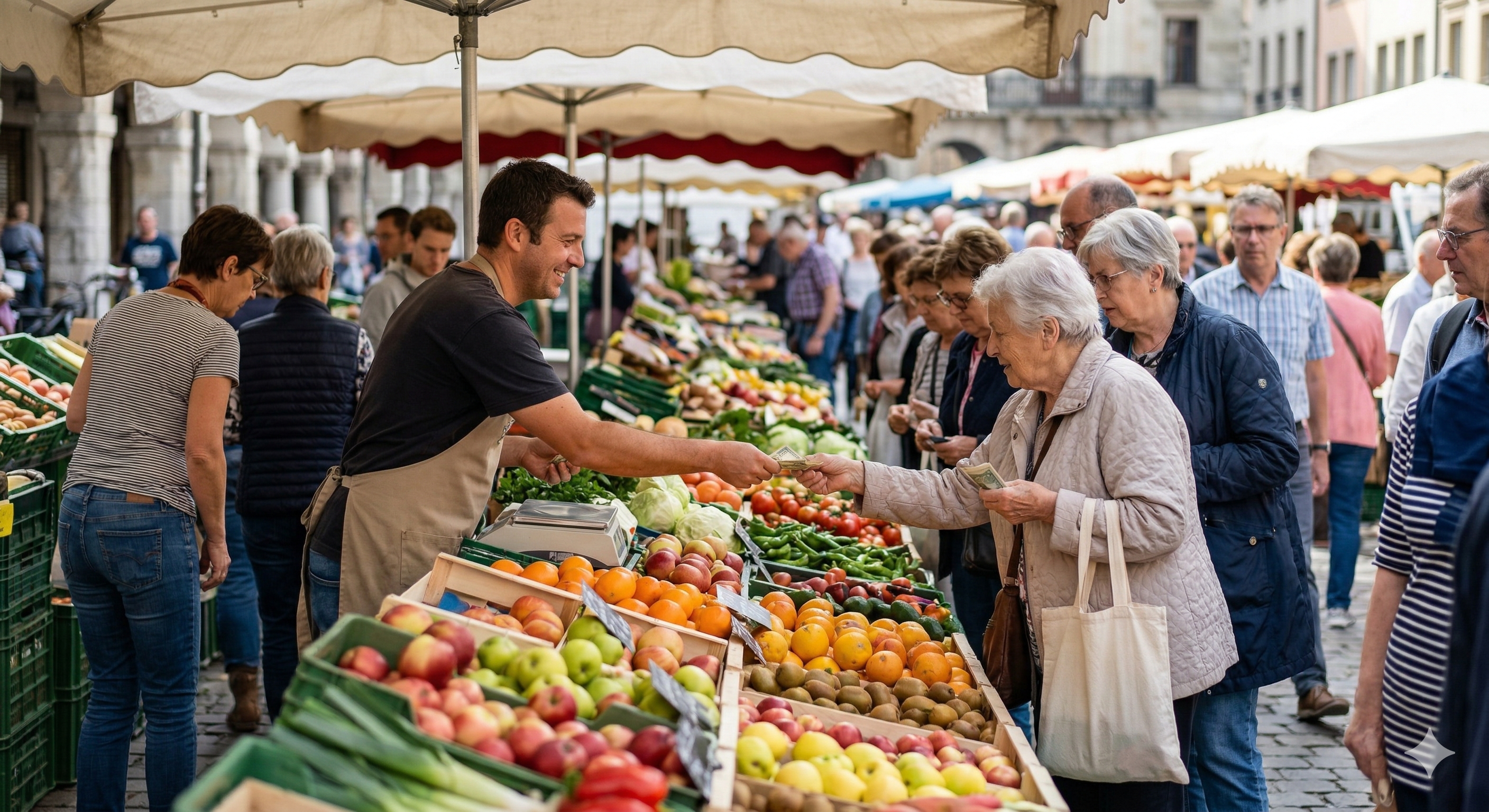 Rekordumsatz auf dem Wochenmarkt