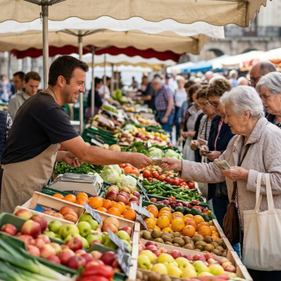 Rekordumsatz auf dem Wochenmarkt