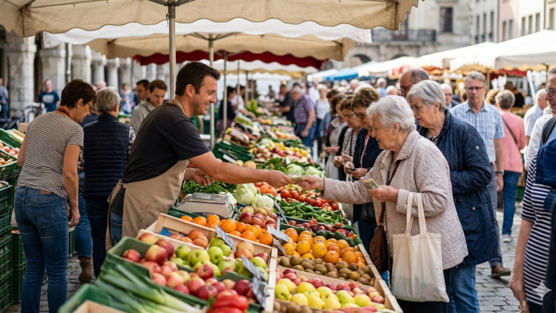 Rekordumsatz auf dem Wochenmarkt