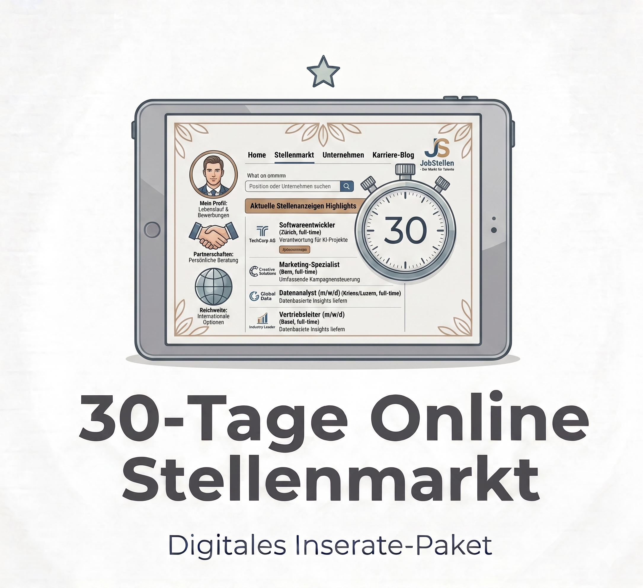 Online-Stellen-Marktplatz für 30 Tage (1 Slot)